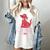 Clifford The Big Red Dog Pink Text With Bow Illustrated Book Women's Comfort Colors T-Shirt Ivory Clifford The Big Red Dog Pink Text With Bow Illustrated Book Women's Comfort Colors T-Shirt Ivory