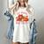 Cozy Readers Book Society Teacher Reading Floral Pumpkin Tee Women's Comfort Colors T-Shirt Ivory