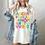 Cute ABCs Shirt Alphabet Colorful Letters Reading Books Kids Women's Comfort Colors T-Shirt Ivory