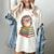 Cute Hedgehog Reading Books Animal Lover Reader Bookworm Women's Comfort Colors T-Shirt Ivory