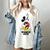 Disney Mickey Mouse Peace Out Totally Retro Graduation Women's Comfort Colors T-Shirt Ivory