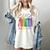 Equality Books Peace Love Compassion LGBT Gay Lesbian Pride Women's Comfort Colors T-Shirt Ivory