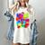 Frutiger Aero Aesthetic Tech Orb Pattern Heart Cherry Lips Women's Comfort Colors T-Shirt Ivory