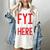Fyi Introvert Here Raglan Baseball Tee Women's Comfort Colors T-Shirt Ivory