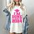 I'm Done Class Of 2024 Pink Girls Women Graduation Women's Comfort Colors T-Shirt Ivory