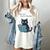 Just One More Chapter Bookworm Cat Book Lover Women's Comfort Colors T-Shirt Ivory