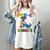 Kids Pre-K Graduate Dinosaur T-Rex Pre Kindergarten Graduation Women's Comfort Colors T-Shirt Ivory