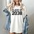 Kindergarten Class Of 2038 First Day School Graduation Women's Comfort Colors T-Shirt Ivory