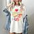 I Love 90's Music Retro Style Nostalgia Cassette 1990s Party Premium Tri-Blend Women's Comfort Colors T-Shirt Ivory