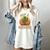 Not A Hugger Cactus Retro Sunset No Hugging Introvert Women's Comfort Colors T-Shirt Ivory