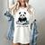 Panda Reading Chapter Books Women's Comfort Colors T-Shirt Ivory Panda Reading Chapter Books Women's Comfort Colors T-Shirt Ivory