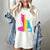 Pansexual Pride Celestial Cat Sitting Book LGBTQ Pan Colors Men Women Women's Comfort Colors T-Shirt Ivory