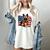 Patriotic German Shepherd Dog Books Baseball American Flag Women's Comfort Colors T-Shirt Ivory