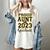 Proud Aunt Of A 2023 Graduate Family Matching Graduation Women's Comfort Colors T-Shirt Ivory