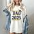 Proud Dad Of a 2025 Senior Graduation Women's Comfort Colors T-Shirt Ivory