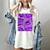 Purple Comic Book Purple Color Graphic Women's Comfort Colors T-Shirt Ivory