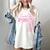 Senior 2026 Class Of 2026 Coquette Bow Graduation 2026 Women's Comfort Colors T-Shirt Ivory