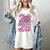 Senior 2026 Graduation Girls Coquette Pink Bow Class Of 2026 Premium Women's Comfort Colors T-Shirt Ivory