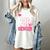 Senior 2027 Class Of 2027 Pink Coquette Bow Graduation Girl Women's Comfort Colors T-Shirt Ivory