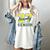 Senior Class Of 2027 Graduation Yellow And Blue On The Back Premium Tri-Blend Women's Comfort Colors T-Shirt Ivory
