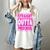 Straight Outta Preschool Class Graduation Pink Women's Comfort Colors T-Shirt Ivory