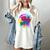 Totally 80's Tie Dye Retro Vibes 1980s Style Nostalgia Women's Comfort Colors T-Shirt Ivory
