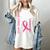 I Wear Pink In Memory Of Friend Breast Cancer Awareness Flag Women's Comfort Colors T-Shirt Ivory