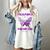 I Wear Purple In Memory For My Son Epilepsy Awareness Ribbon Women's Comfort Colors T-Shirt Ivory
