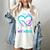 I Wear Teal & Purple In Memory Of My Niece Women's Comfort Colors T-Shirt Ivory