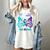 I Wear Teal And Purple In Memory Of My Mom Women's Comfort Colors T-Shirt Ivory I Wear Teal And Purple In Memory Of My Mom Women's Comfort Colors T-Shirt Ivory