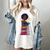 Woman And Books Stack Afro Girl Reading Lover Women's Comfort Colors T-Shirt Ivory