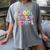 100 Days Of School Book Pencil Teachers Girls Kids 100th Day Women's Comfort Colors T-Shirt Gray
