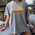 2025 Graduation Highschool Senior Sunset Women's Comfort Colors T-Shirt Gray