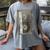 90s MUSIC NOSTALGIA GRAPHIC Raglan Baseball Tee Women's Comfort Colors T-Shirt Gray