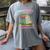 Abibliophobia Book Lovers Graphic Women's Comfort Colors T-Shirt Gray