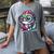 Adorable Book Lover Basilisk With Reading Glasses Cute Women's Comfort Colors T-Shirt Gray