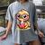 Adorable Book Lover Ostrich With Reading Glasses Cute Women's Comfort Colors T-Shirt Gray