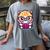 Adorable Book Lover Persian Cat With Reading Glasses Cute Women's Comfort Colors T-Shirt Gray