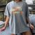 Advocate Support Empower Groovy Social Worker Graduation Women's Comfort Colors T-Shirt Gray