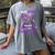 Alzheimer's Awareness I Wear Purple In Memory Of My Aunt Women's Comfort Colors T-Shirt Gray
