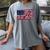 America US Flag Books Library Reading For Book Lover Reader Women's Comfort Colors T-Shirt Gray