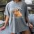 Antisocial Introvert Capybara Sarcastic Humor Women's Comfort Colors T-Shirt Gray