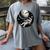 Astronaut Aesthetic Holding Moon Balloon Planets Introvert Women's Comfort Colors T-Shirt Gray