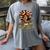 Big Cancer Energy Woman Camo Zodiac Book Teacher Women's Comfort Colors T-Shirt Gray