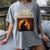 Bigfoot Saturday Morning Nostalgia Women's Comfort Colors T-Shirt Gray