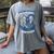 Blue In Memory Of Godfather Colon Cancer Awareness Uplifting Women's Comfort Colors T-Shirt Gray Blue In Memory Of Godfather Colon Cancer Awareness Uplifting Women's Comfort Colors T-Shirt Gray
