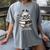 Boo Skeleton Skull Books Halloween Women School Teacher Kid Women's Comfort Colors T-Shirt Gray