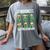 Book Leprechaun St Patrick's Day Library Librarian Reading Women's Comfort Colors T-Shirt Gray