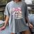 Book Lover Coquette Bow Pink Dainty Ribbon Cute Bookworm Women's Comfort Colors T-Shirt Gray
