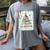 All Booked For Christmas Book Xmas Tree Coquette Bow Lights Women's Comfort Colors T-Shirt Gray